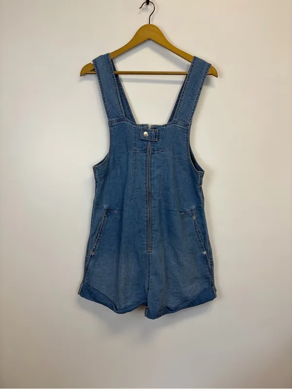 Free People We The Free Denim Jude Shortalls Overalls - Image 3