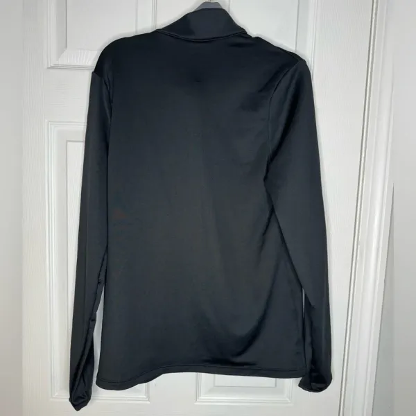 NIKE NWT Woman’s Black Golf Quarter‎ Zip Custom Embroidered Size Large - Image 2