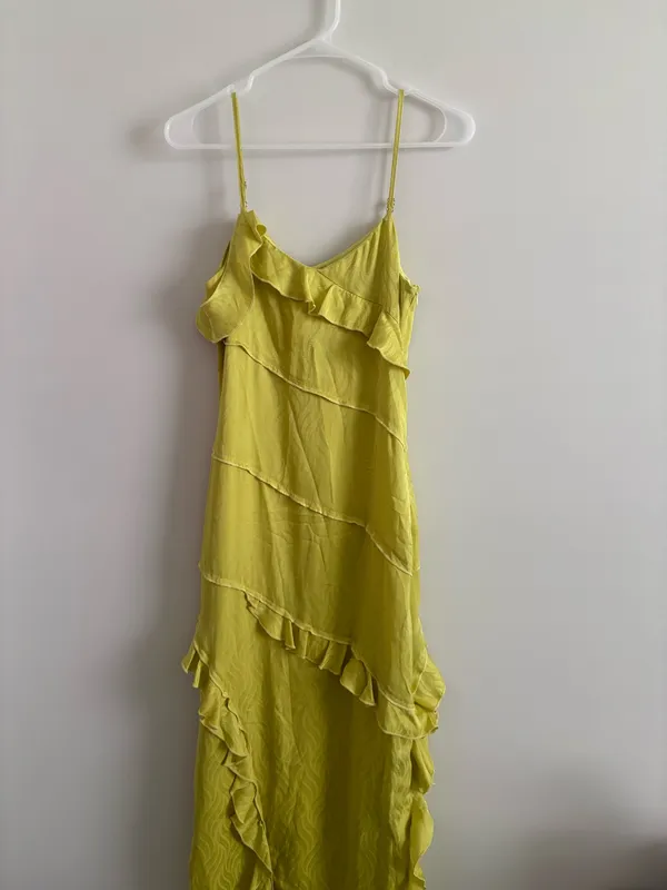 Sur Halo Women's Shyla Dress Maxi Length Yellow Size Small - Image 3