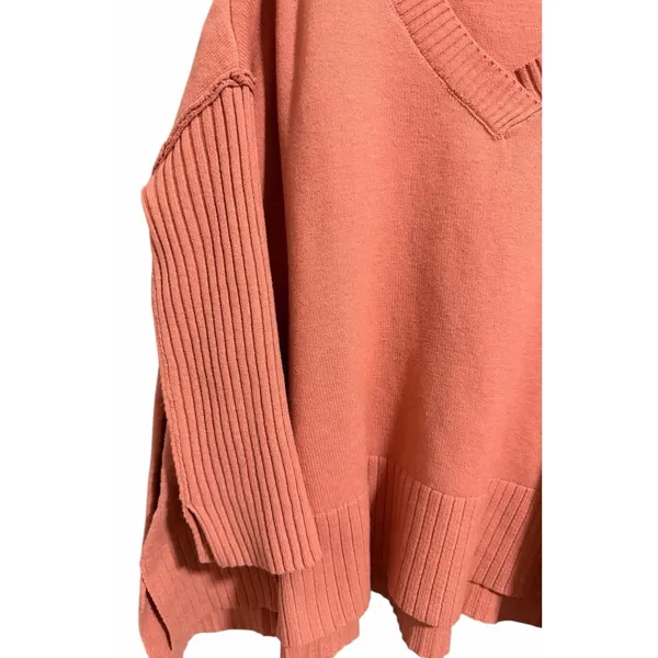 Free People Orion A-Line Tunic‎ Sweater Lightest Rose Women's Size Medium - Image 7