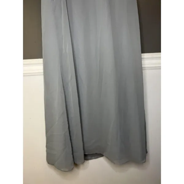 Jim Hjelm Occasions Dress Womens 8 Blue Chiffon Strapless Ruched Maxi Formal - Image 5