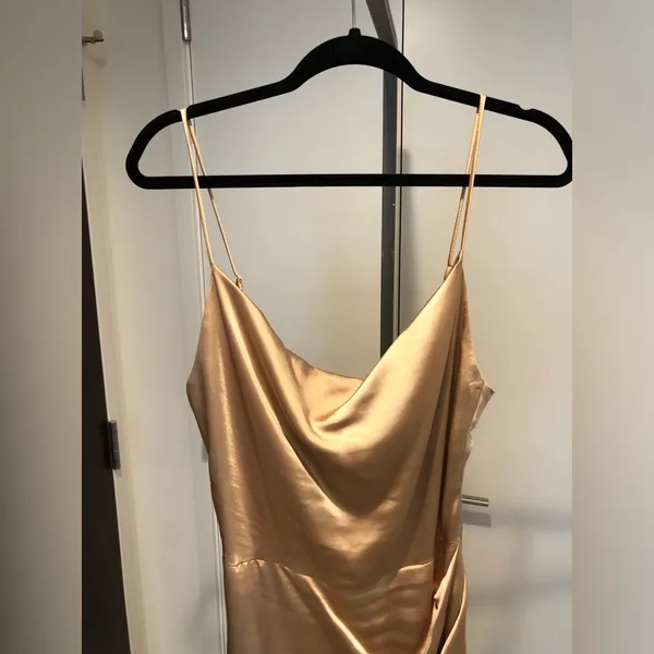 Elliatt Gold Jacinda High Low Dress Size M - Image 3
