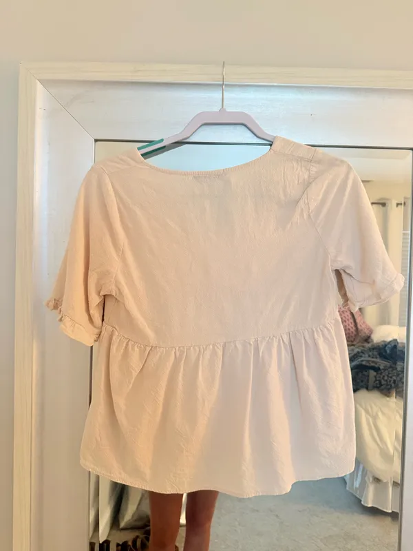Linen beige top Tan - Image 2