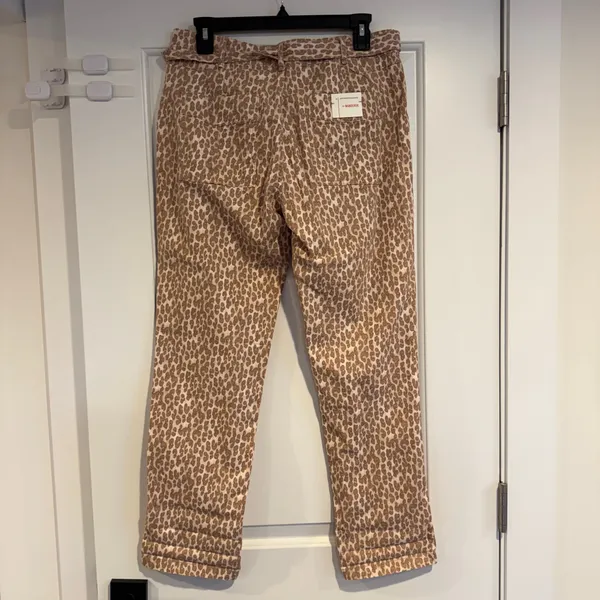 Anthropologie The Wanderer Leopard Print Women's 29 Utility Tapered Pants NWT - Image 9