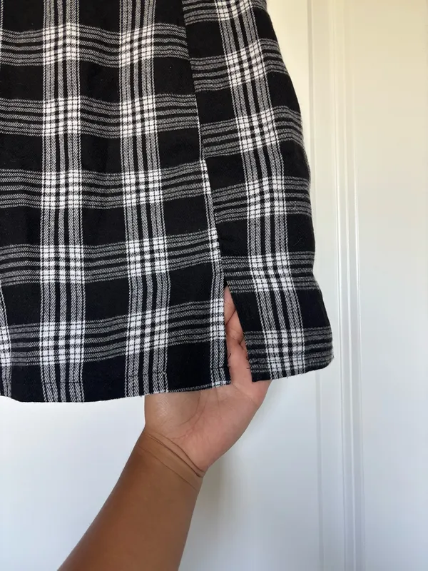 Plaid Skirt Black - Image 3