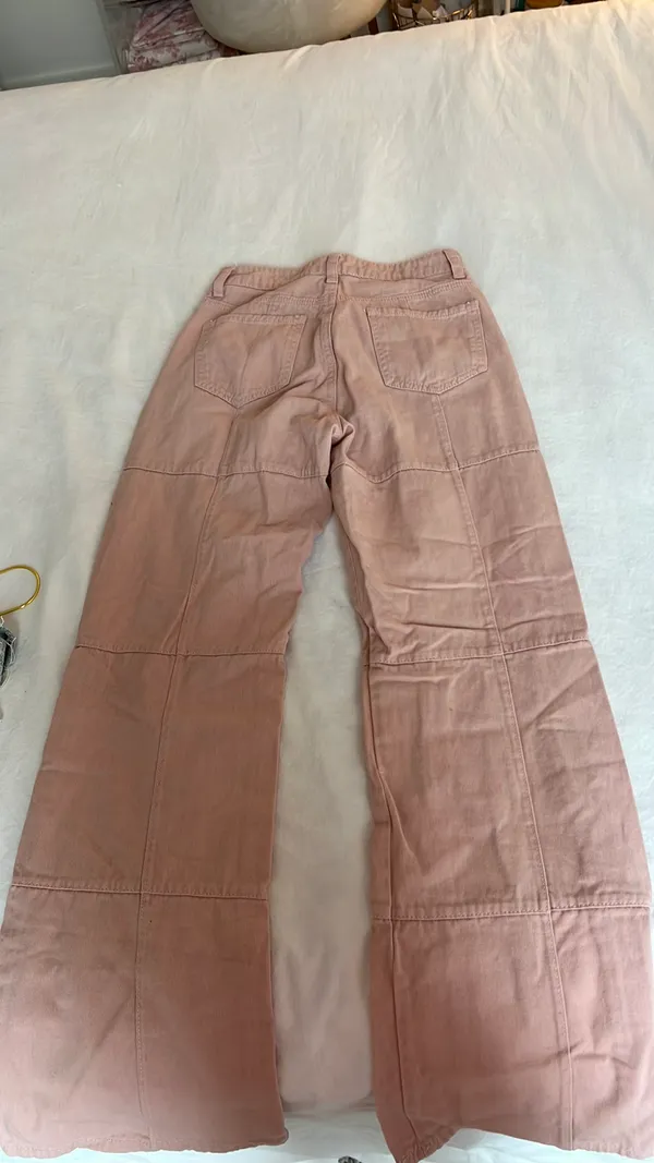 Bailey Rose Light Pink Cargo Pants Size XS - Image 3