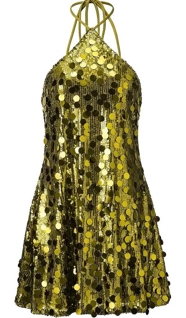 green sequin dress - Image 4
