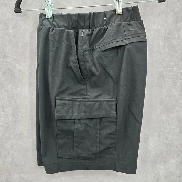 Old Navy Black Flat Front Cargo Active Bottoms‎ Pants Shorts Small - Image 3