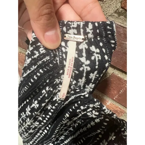 Free People Strapless Printed Ruffle Romper Boho Festival Mini S - Image 9