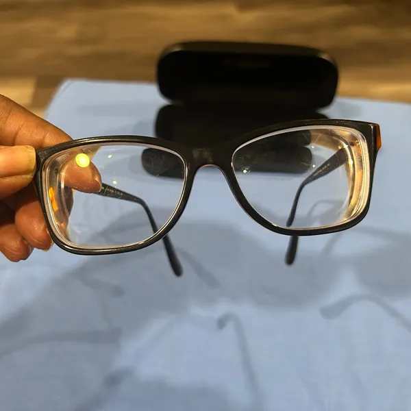 Coach Black and Brown Tortoise Frame Eyeglasses Frame and Coach Hard Case only. - Image 13