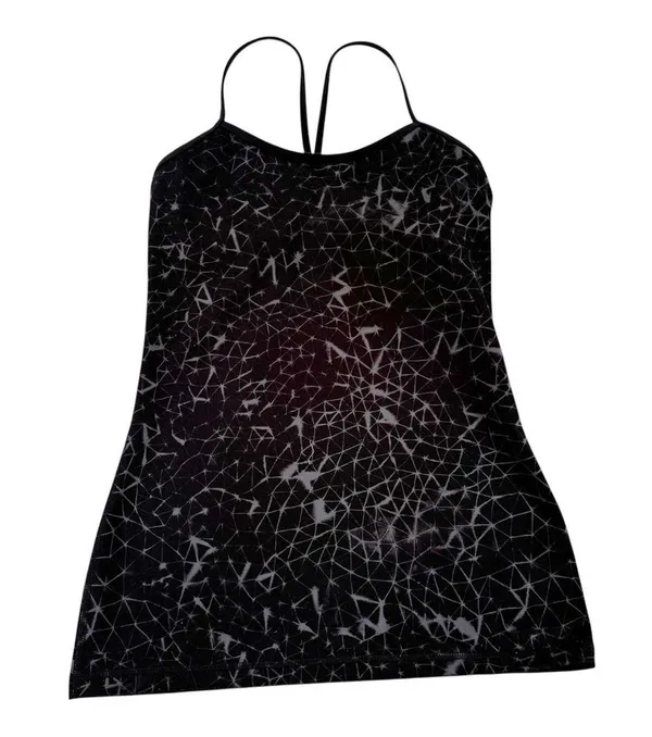 Lululemon Power Y Tank Luon Star Crushed Coal Black Black size 6 - Image 3