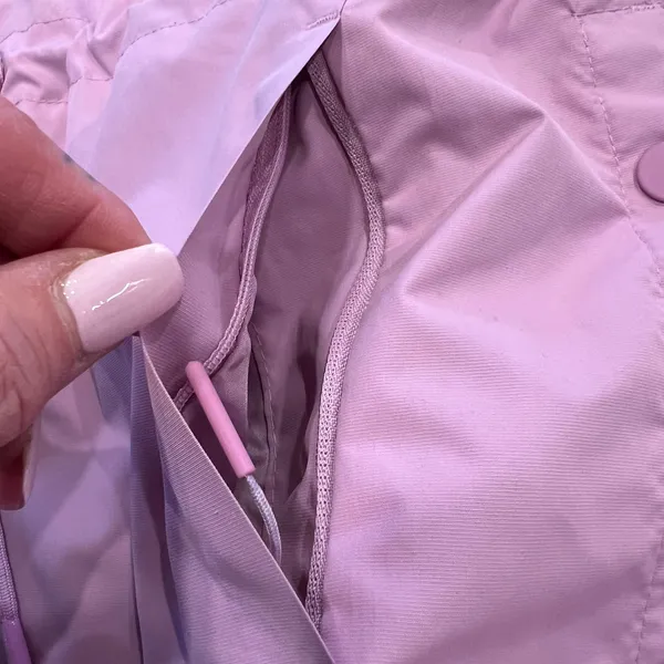 Champion C9 Womens Mauve Pink Hooded Windbreaker Jacket Mesh Hem Size‎ M R1701 - Image 4