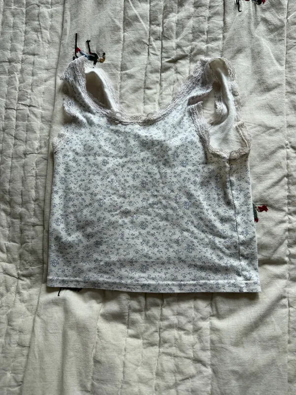 Brandy Melville Tank Crop Floral Top - Image 4