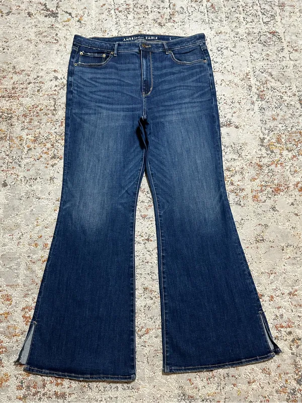 American eagle super high rise flare jeans size 18 - Image 12