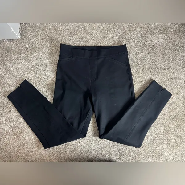 SPANX The Perfect Black Pant Ankle Backseam Skinny Pull On Ponte Travel Large - Image 4