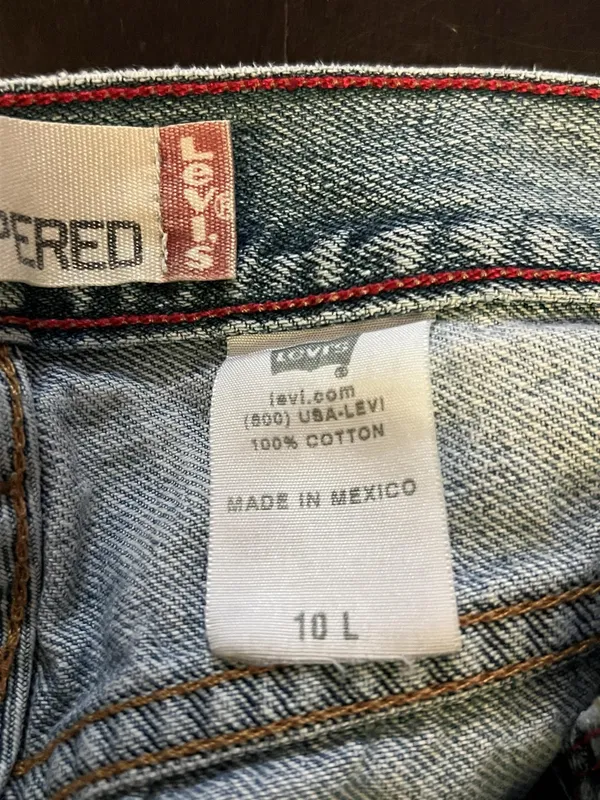 Levis Relaxed Tapered Jeans Womens 10L Light Wash Blue High Rise Denim Pants - Image 8