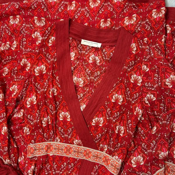 SPELL AND THE GYPSY Boho Dress Womens XXS Jewel Soiree Festival Hippie Chic - Image 14
