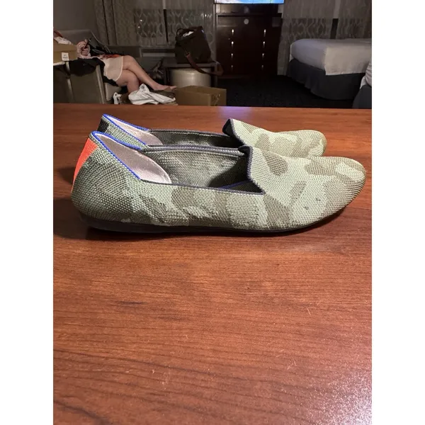 Rothys Womens The Loafer Camouflage Ballet Flats Size 8 - Image 4