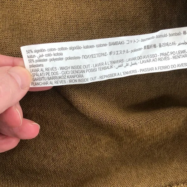Zara Lightweight Raw Roll Edge Sweater S - Image 10