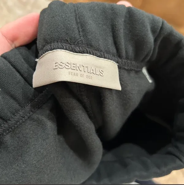 Essential Black Fear of God Hoodie and sweatpants set Medium - Image 4