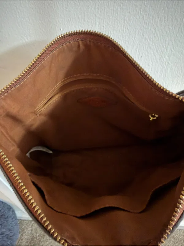 Fossil Brown Leather Crossbody Bag - Image 4