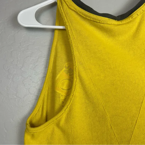 ⭐️Free People we the free west coast yellow swing graphic tank top size small - Image 12