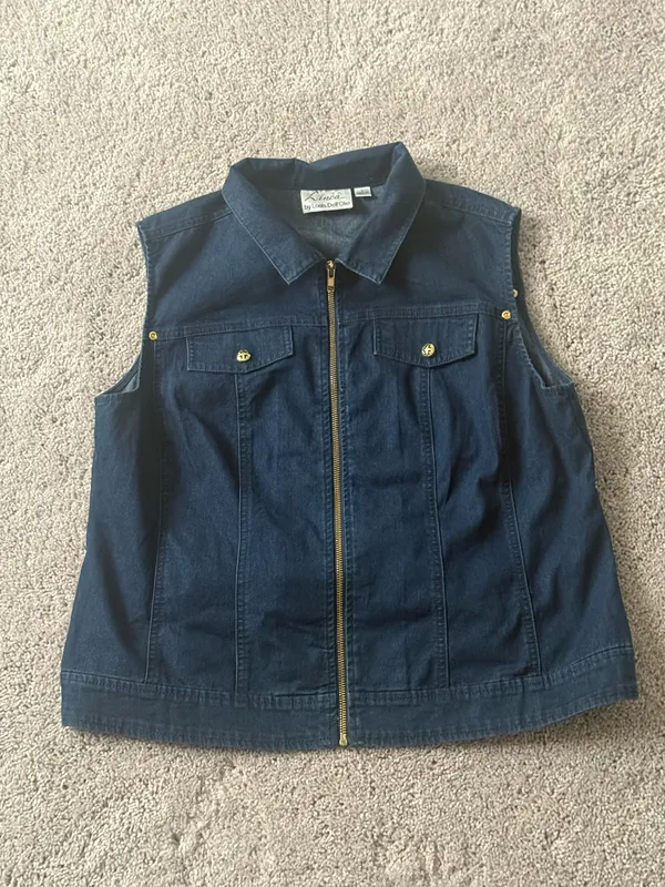 Jean Vest Blue Size L - Image 4