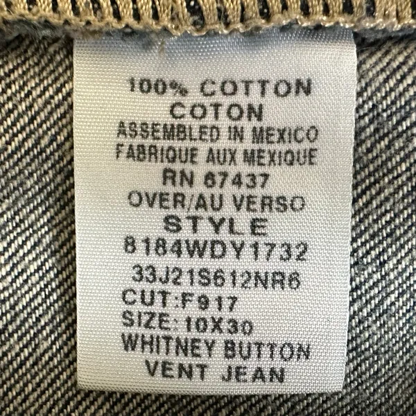 POLO Ralph Lauren‎ Whitney Button Vent Women’s Jeans Size 10x30 8184WDY1732 - Image 9