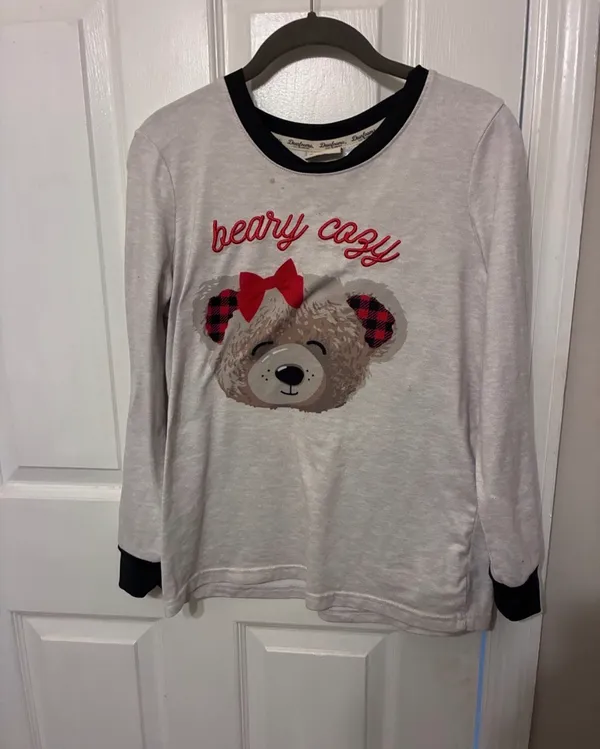 Dearfoams Beary Cozy Adult Pajama Set - Image 5