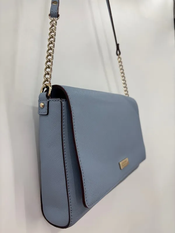 kate spade Light Blue Leather Chain Strap Crossbody - Image 6