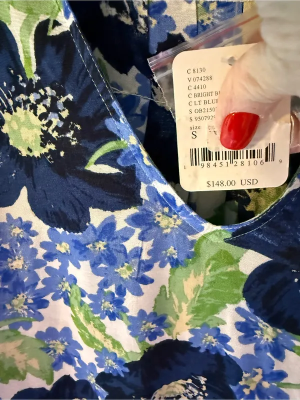 NWT Free People Moon Chaser Tiered Floral Puff Sleeve Collared Shift Minidress - Image 14