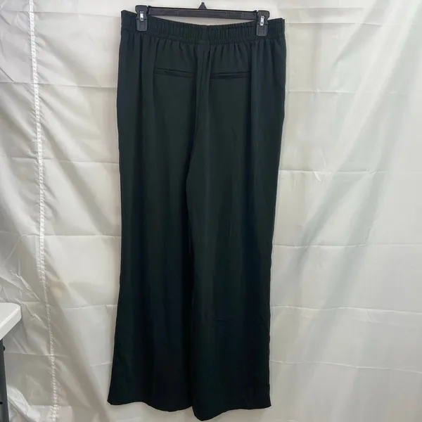 A New Day women's black‎ pull on belted wide leg stretch high rise pants casual - Image 4