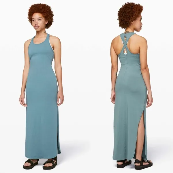 Lululemon Restore and Revitalized Dress Aquatic Green Seafoam - Image 2