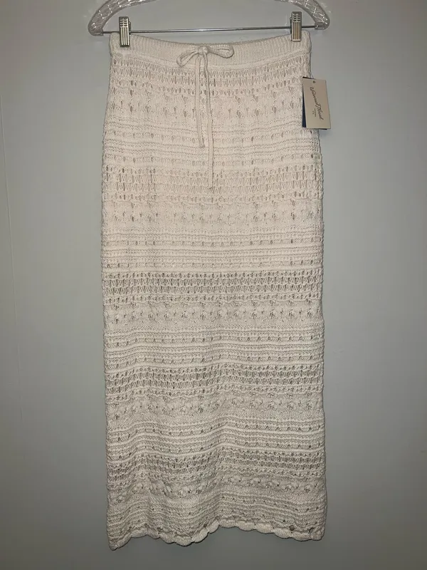 Universal Threads NWT Women's Openwork Midi Sweater Skirt Sz S ✨ - Image 3