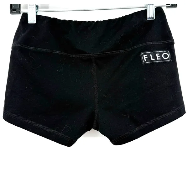 Fleo Size Small Black Booty Shorts Athletic Athleisure Exercise Workout Crossfit - Image 2