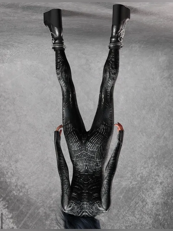 Burned Zombie Costume /Pattern Full-Body Jumpsuit - Image 4