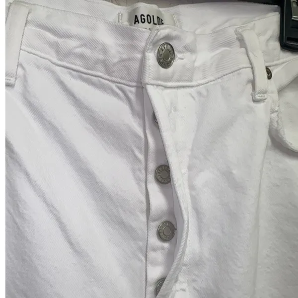 AGOLDE Low Slung Baggy White Organic Cotton‎ Jeans 31 - Image 3