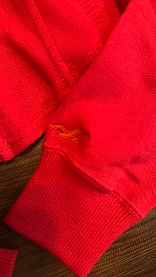 Hollister Cropped Full Zip Hoodie - Image 2