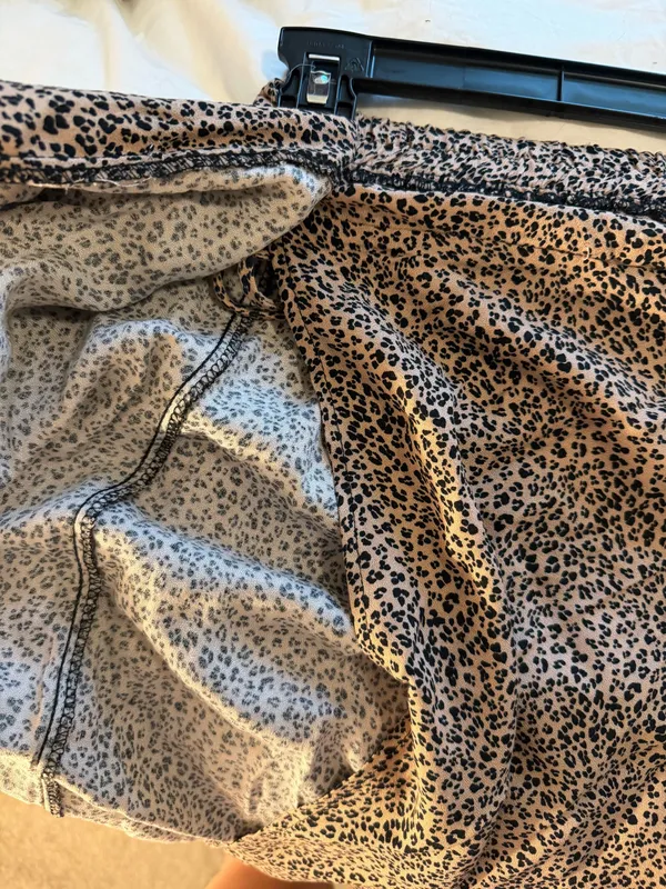 Tie leopard skirt Brown Size M - Image 4