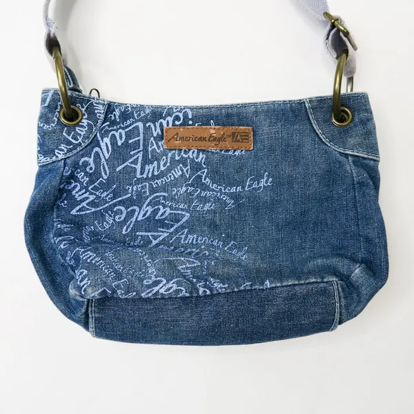 Vintage Y2K American Eagle Denim Purse - Image 7