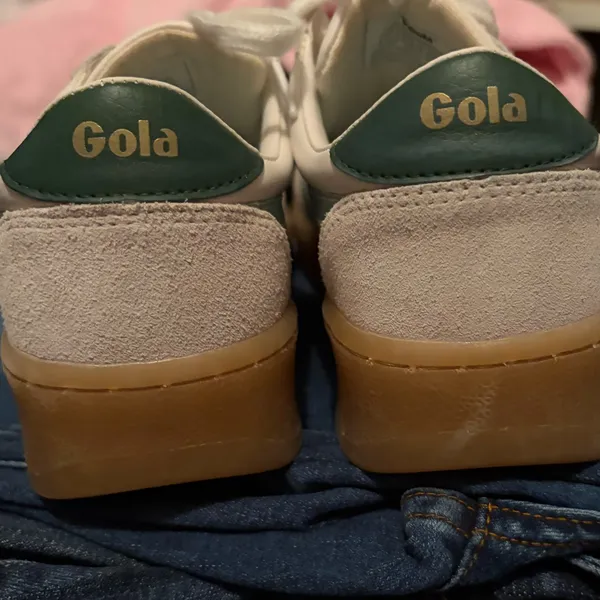Women’s Gola Classics Viper Leather Sneaker white/evergreen - Image 6