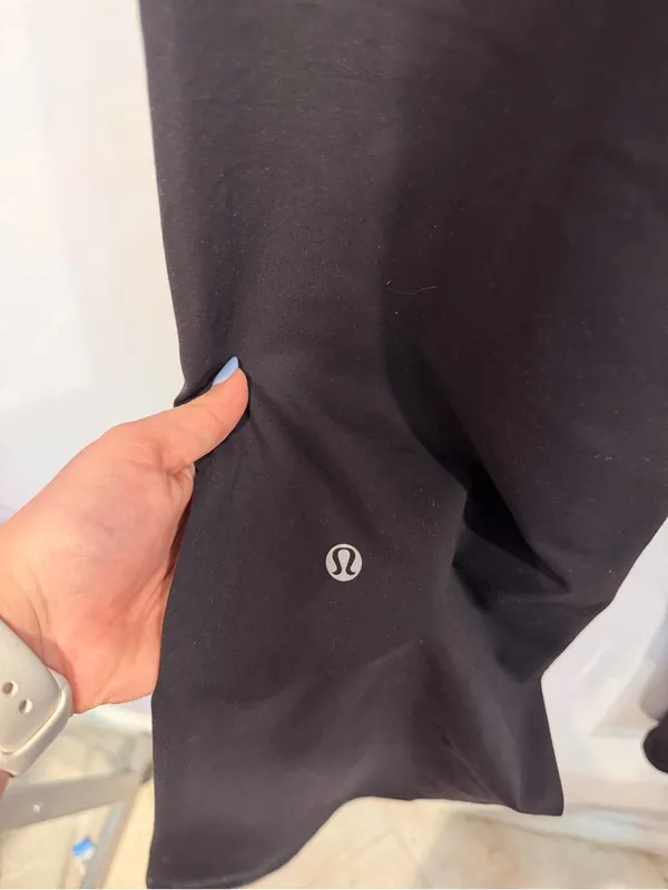 Black Vintage Lululemon Wide leg Yoga Pants with Contrast Waistband - Image 5