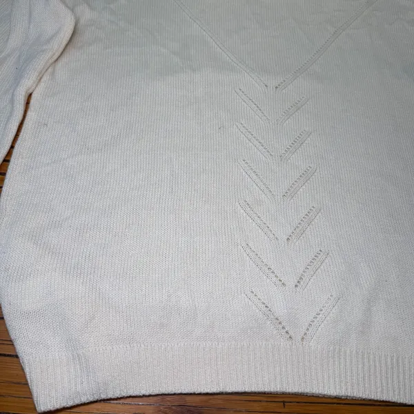 Lulus Cream Knit‎ Sweater Women's Small Long Sleeve Round Neck Casual - Image 10