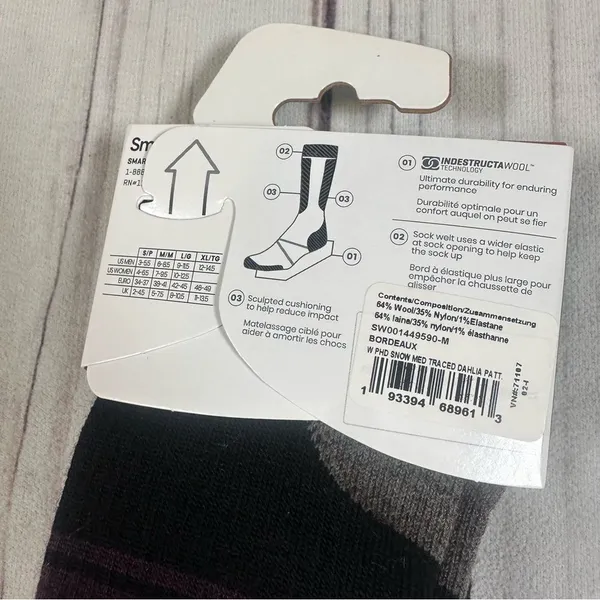 NWT! Smartwool PhD Snow Athlete Series‎ Womens Medium Mary Rand Merino Wool - Image 6