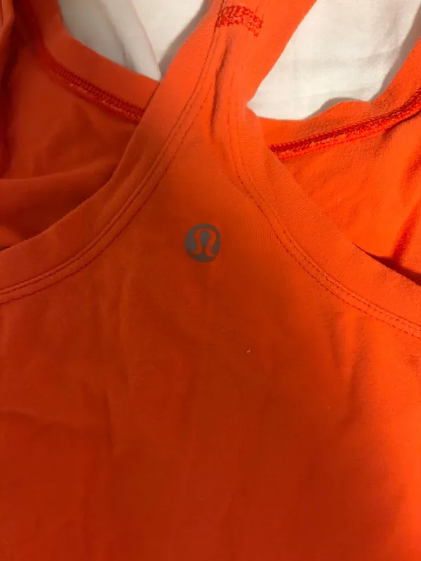 Orange Lululemon Racerback Tank - Image 2