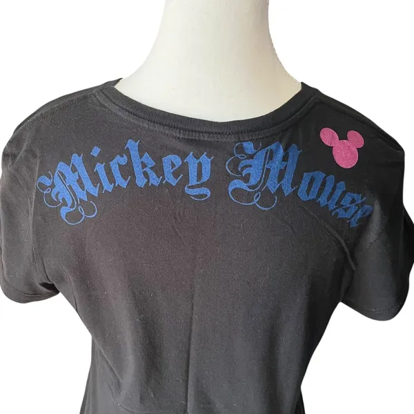 Walt Disney World Mickey Mouse‎ Black T-Shirt Super Star Disneyland XL - Image 6