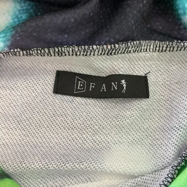 Efan‎ Hoodie Large Tie Dye Oversized Streetwear Festival Y2K Athleisure - Image 3