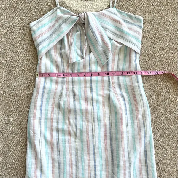 Cupcakes & Cashmere x Revolve Soleil Striped Mini Dress in Optic White Size 4 - Image 8