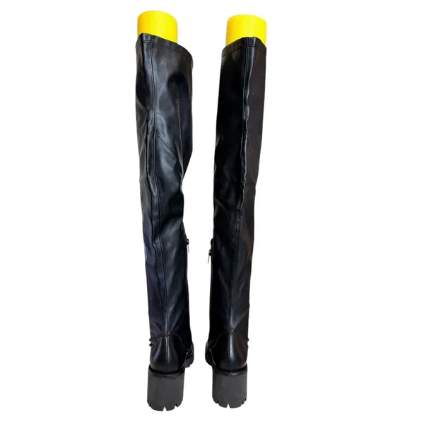 Seychelles View from up here‎ Black Over the knee Platform Boots Goth Grunge 7.5 - Image 4