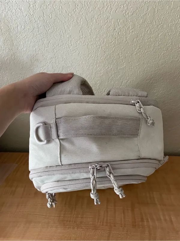 Bagsmart 2 in 1 Small Camera Backpack for DSLR Photography Traveling Trip Beige - Image 7